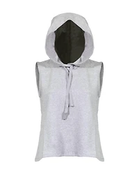 Eileen Fisher Fleece Sleeveless Hoodie
