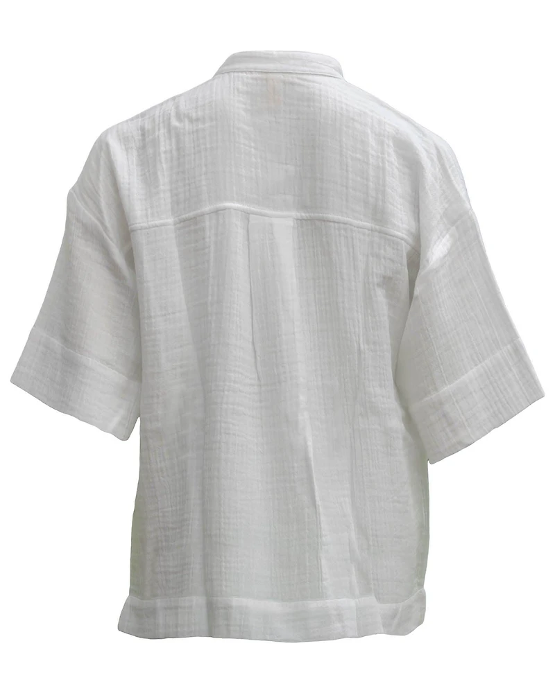 Gauze Button Down