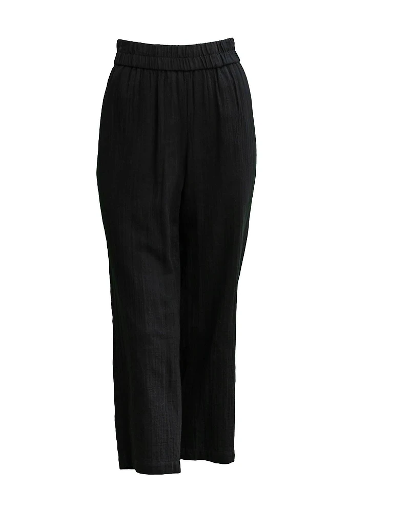 Gauze Straight Leg Pants