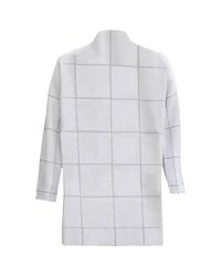 Graphic Windowpane Cardigan
