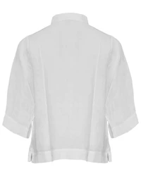 Handkerchief Linen Elbow Sleeve Shirt