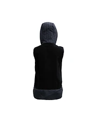 Hooded Vest With Hidden Zipper