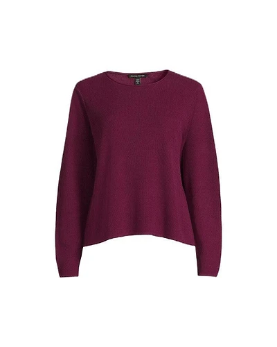 Eileen Fisher Jewel Neck Pullover Sweater
