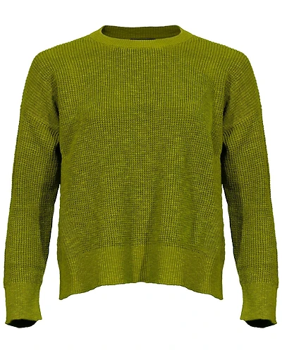 Knit Crew Neck Sweater Multigreen