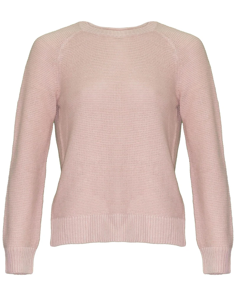 Knit Crew Neck Sweater Powder