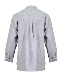 Eileen Fisher Mandarin Collar Flannel Shirt