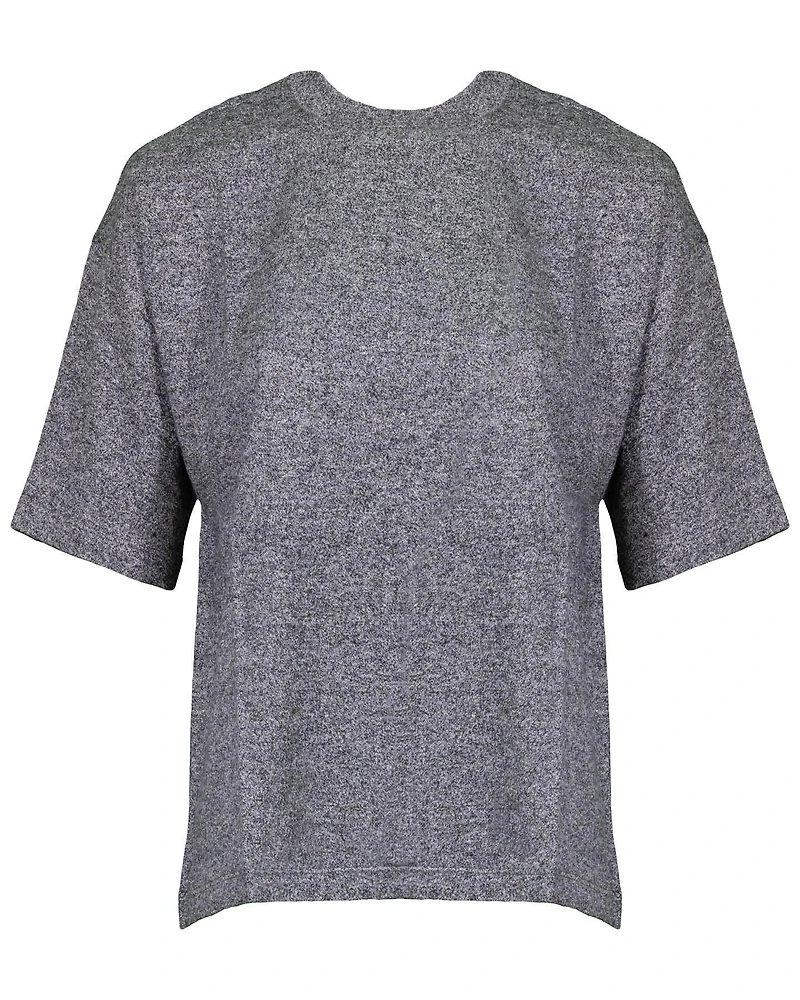Melange Crew Neck Top
