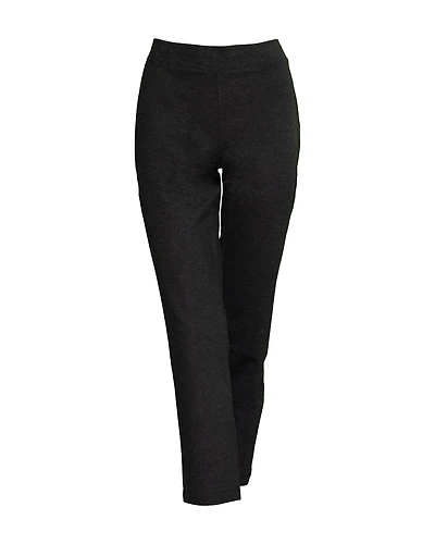 Melange Ponte Slim Ankle Pant