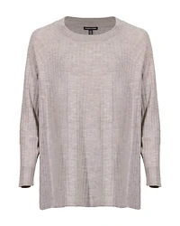 Merino Crew Neck Tunic Regenerative Wool Maple Oat