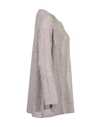 Merino Crew Neck Tunic Regenerative Wool Maple Oat