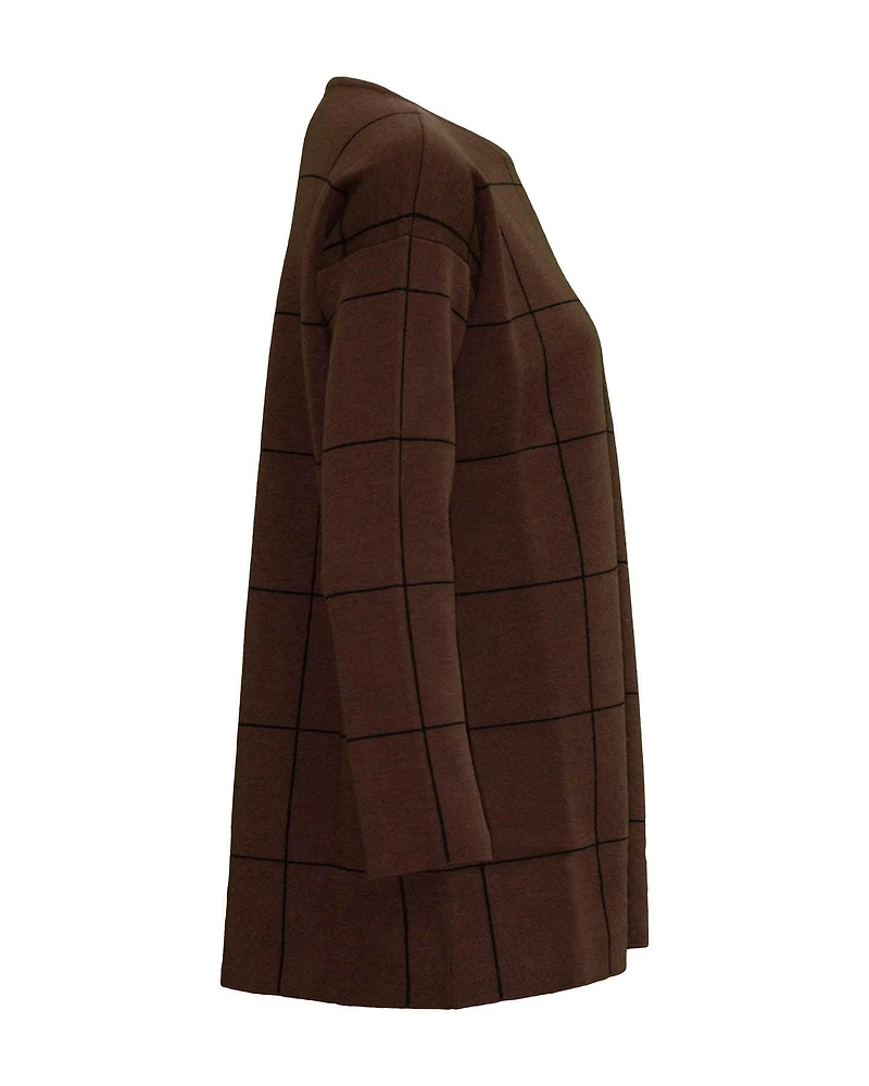 Merino Grid Box Top
