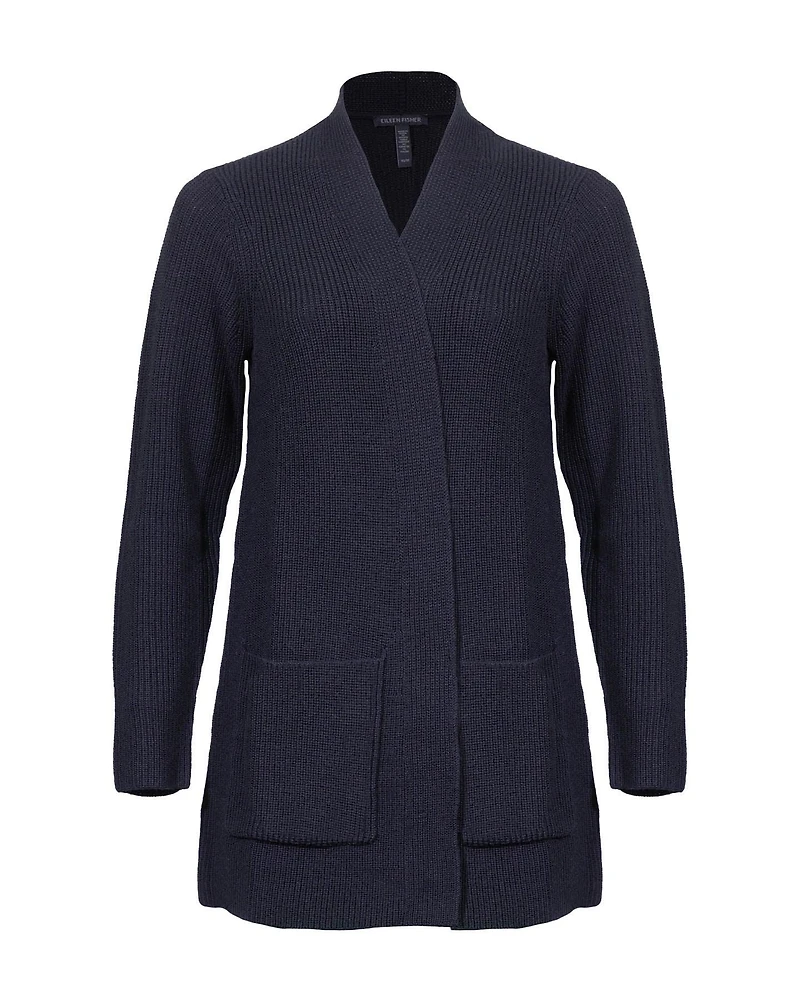 Eileen Fisher Merino Pocket Cardigan