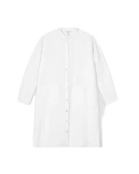 Eileen Fisher Organic Linen Mandarin Collar Dress