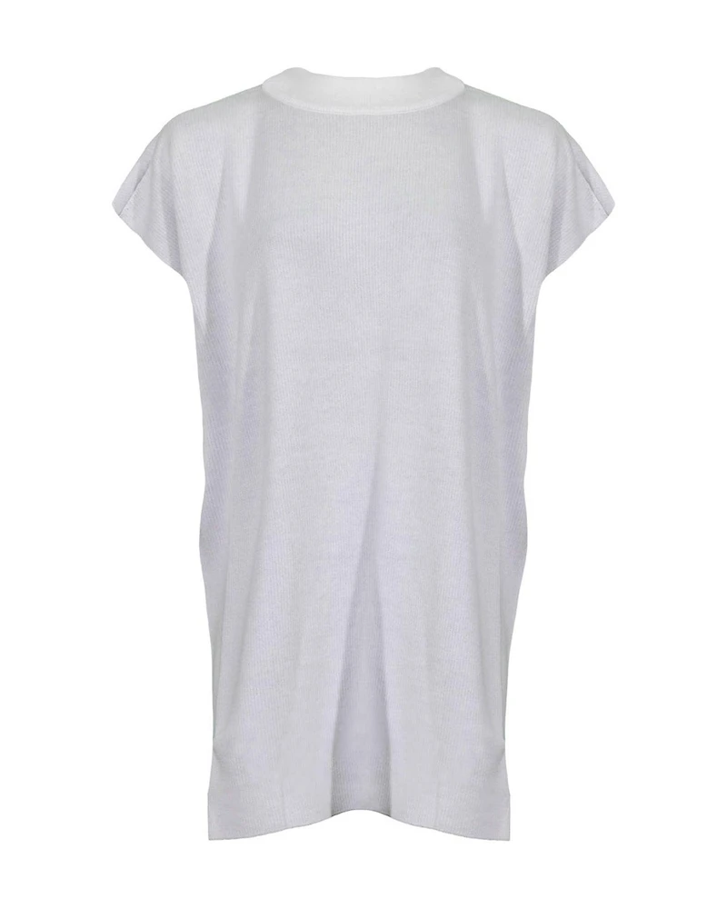 Eileen Fisher Peruvian Mock Neck Boxy Top