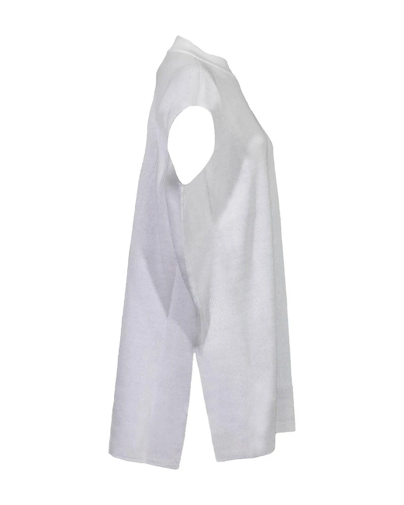 Eileen Fisher Peruvian Mock Neck Boxy Top
