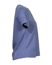 Eileen Fisher Pima Cotton Tee Periwinkle