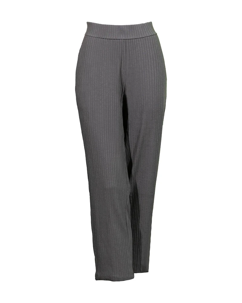 Rib Ankle Pant Bark
