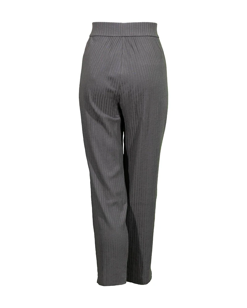 Rib Ankle Pant Bark
