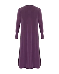 Sandwashed Cupro Knit Crew Neck Dress