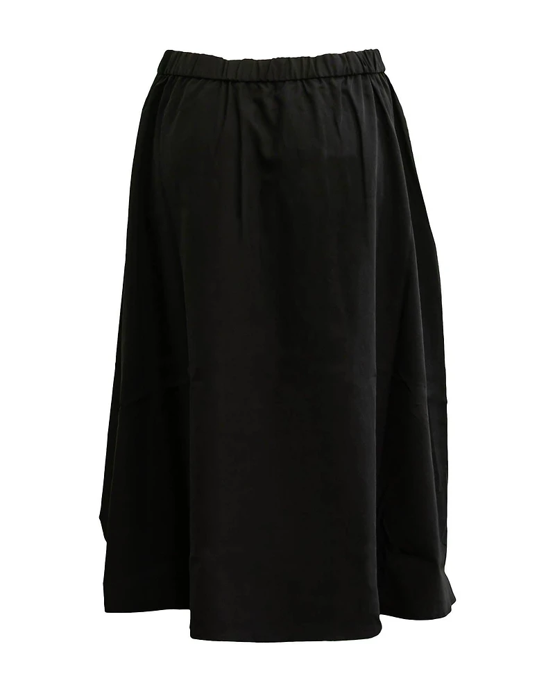 Sandwashed Tencel A-Line Skirt