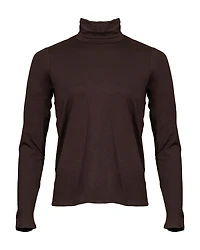 Scrunch Neck Top Brown