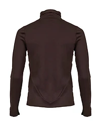Scrunch Neck Top Brown