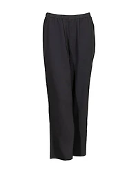 Eileen Fisher Silk Georgette Straight Ankle Pant