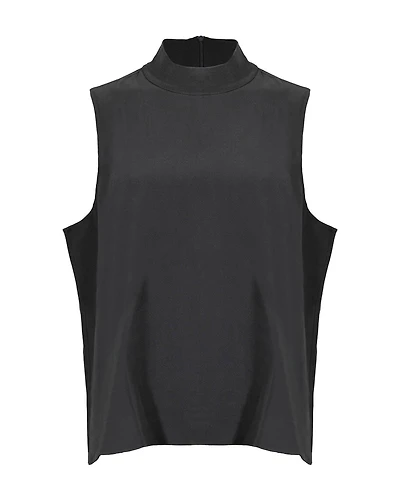 Eileen Fisher Silk Mock Neck Tank Top