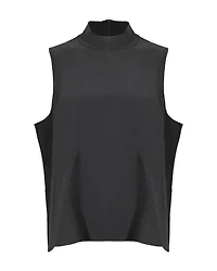 Eileen Fisher Silk Mock Neck Tank Top