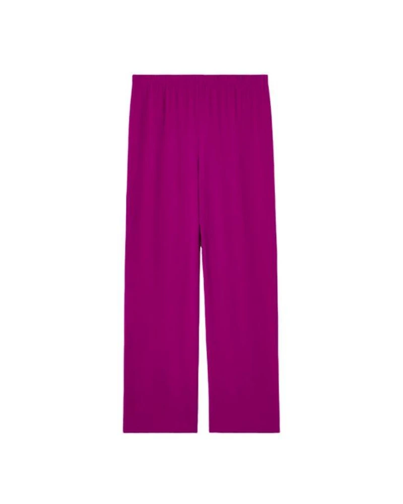 Straight Ankle Silk Georgette Pant