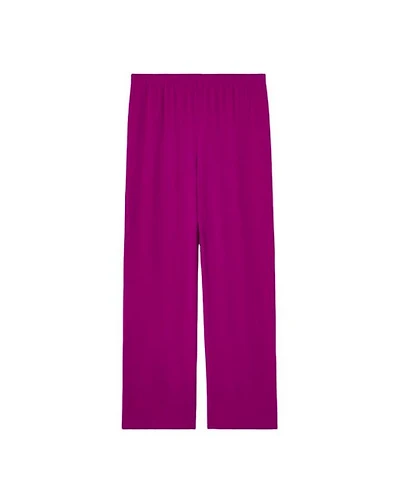 Straight Ankle Silk Georgette Pant