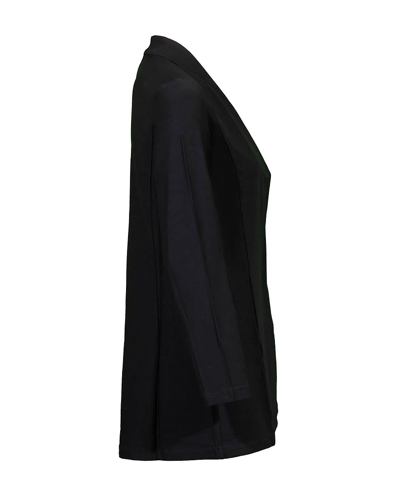 Eileen Fisher Stretch Crepe Long Jacket