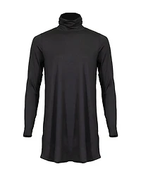 Eileen Fisher Tencel Scrunch Neck Tunic Black