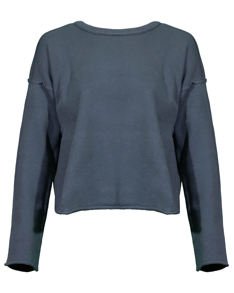 Eileen Fisher Terry Box Top Eucalyptus