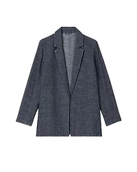 Eileen Fisher Tweedy Hemp Cotton Blazer