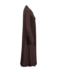 Eileen Fisher Viscose Jersey V-Neck Dress Brownstone