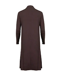 Eileen Fisher Viscose Jersey V-Neck Dress Brownstone