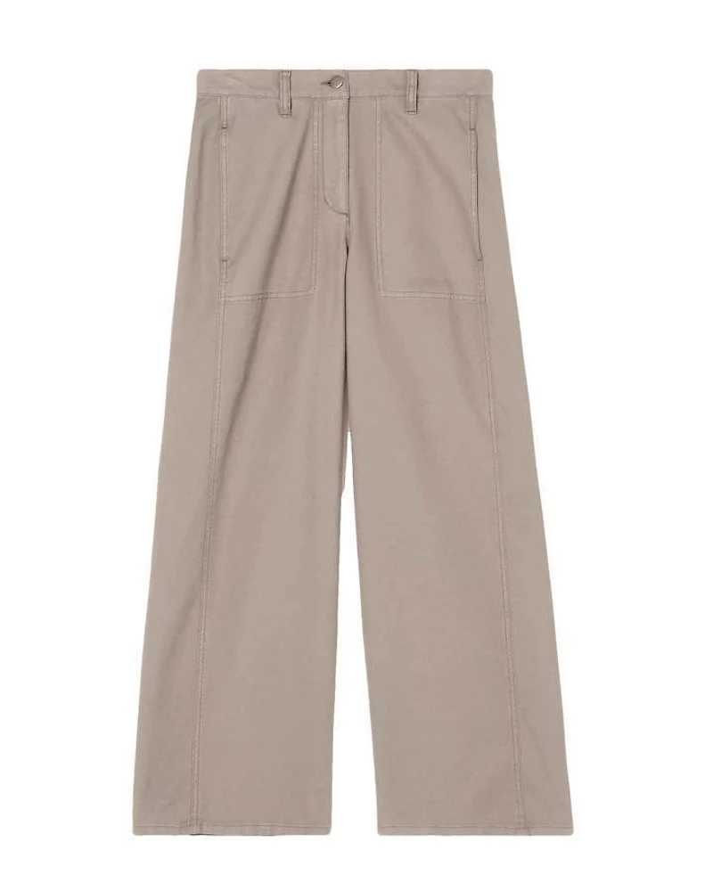 Eileen Fisher Wide Cotton Hemp Ankle Pant