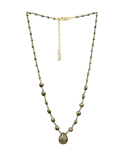 Ara Rhodium Necklace