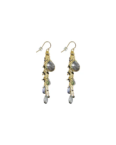 Catseye Cluster Dangle Earrings