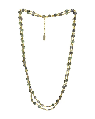 Diana Coin Necklace-Gold Lolite