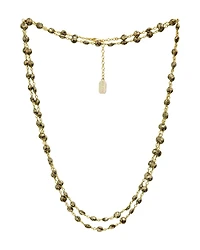 Diana Coin Necklace-Gold Pyrite
