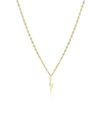 Lightnight Bolt Stamp Chain Necklace