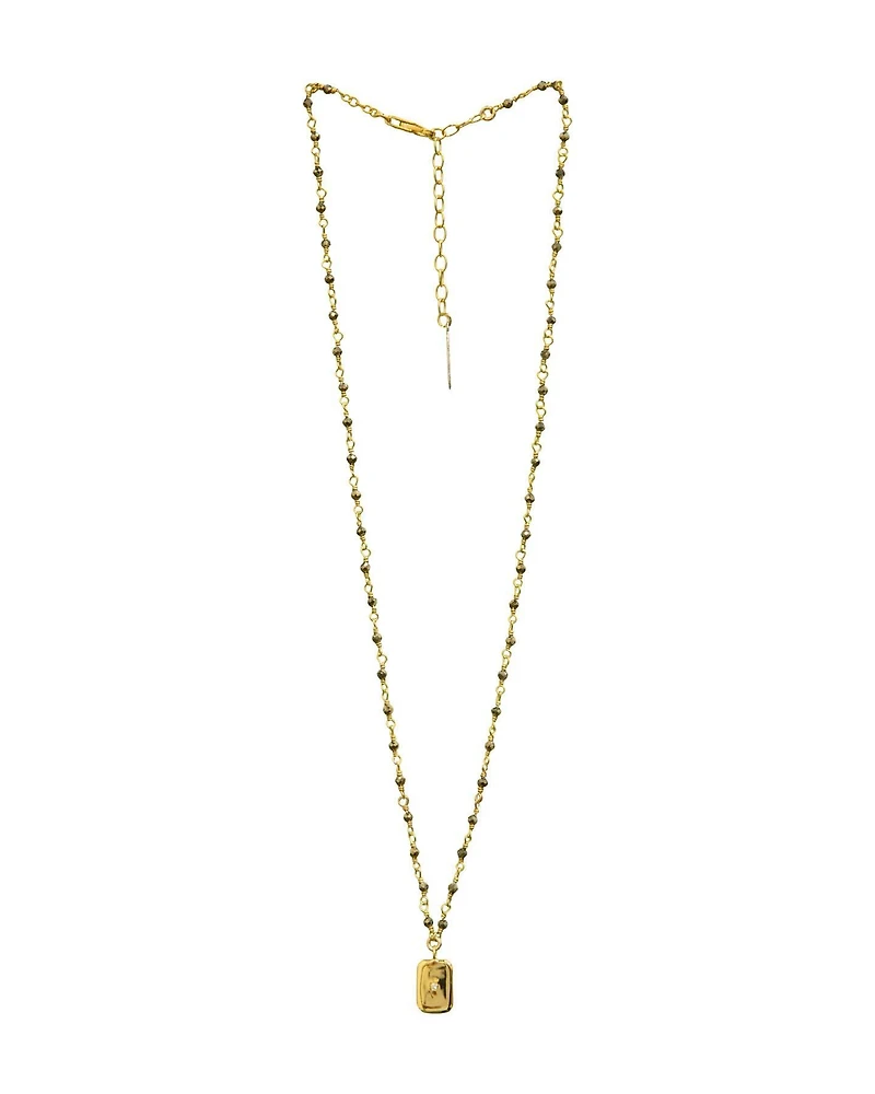 Mini Rectangle Chain Necklace