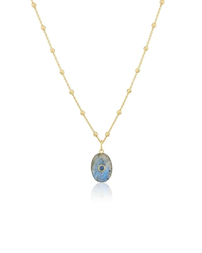 Oval Labradorite Necklace