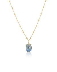 Oval Labradorite Necklace
