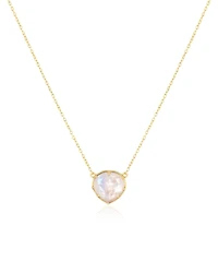 Rainbow Moonstone Heart Shaped Necklace