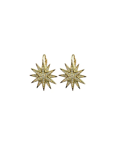 Starburst Leverback Earrings