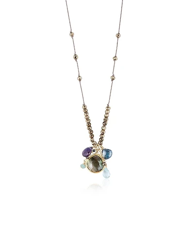Sylvie Dangle Labradorite Blue Multi Necklace