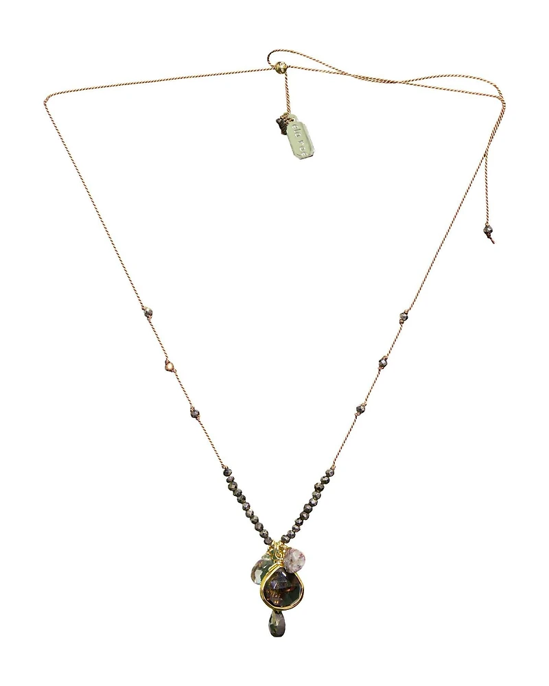 Sylvie Dangle Necklace Smoky Quartz
